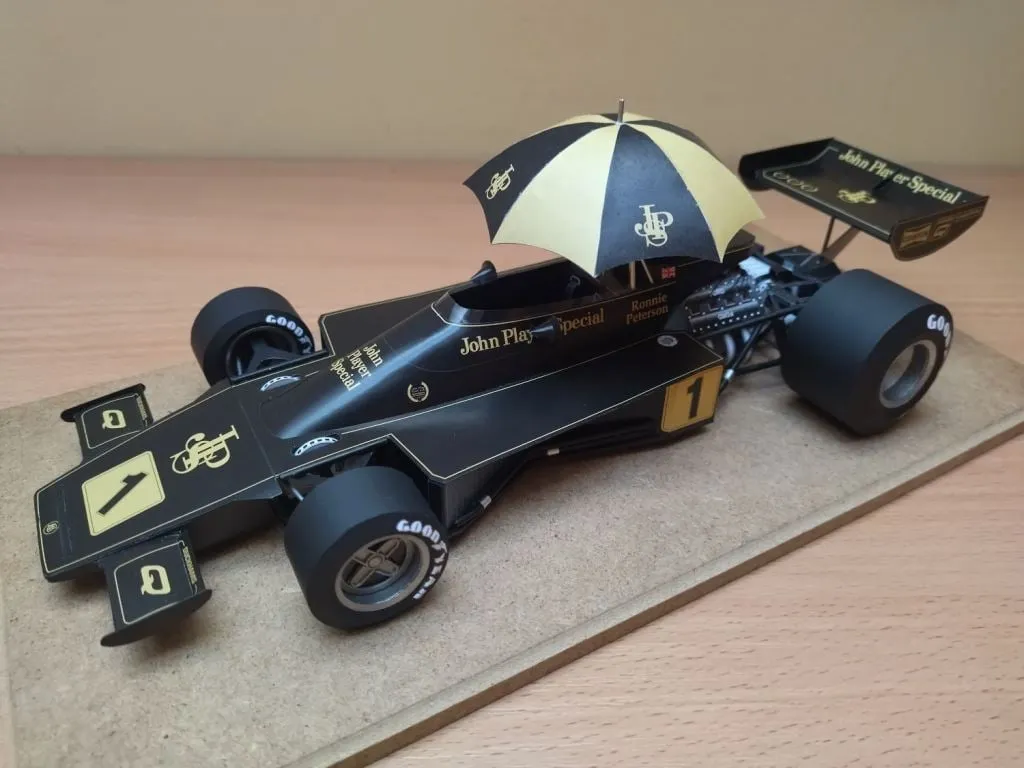 Papierový model Lotus 76 JPS10 GP Taliansko 1974